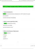 OTP 2 Final Exam Questions and Answers 100&percnt; Correct &vert; Updated 2025