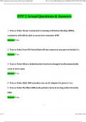 OTP 2 Questions and Answers 100&percnt; Correct &vert; Updated 2026 &sol; 2027 Latest Version