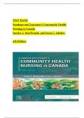 Test Bank - Stanhope and Lancasters Community Health Nursing in Canada&comma; 4th Edition &lpar;MacDonald&comma; 2022&rpar;&comma; Chapter 1-18 &vert; All Chapters