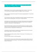 PSI PROPERTY AND CASUALTY EXAM 2025 WITH 100&percnt; ACCURATE SOLUTIONS
