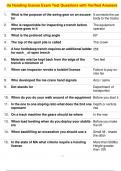 2a Hoisting license Exam Test Questions with Verified Answers