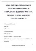 APCO EMD FINAL ACTUAL EXAM 2  VERSIONS &lpar;VERSION A AND B&rpar;  COMPLETE 450 QUESTIONS WITH 100&percnt;  DETAILED VERIFIED ANSWERS &vert;  ALREADY GRADED A&plus;