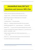 Aeromedical Army 2k17 pt 2 Questions and Answers 100&percnt; Pass