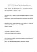 MSN-FNP 570 Midterm Exam Questions and Answers