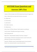 ANT2100 Exam Questions and Answers 100&percnt; Pass