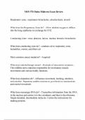MSN 570 Patho Midterm Exam Review