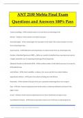 ANT 2100 Mehta Final Exam Questions and Answers 100&percnt; Pass