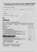AQA AS LEVEL &lpar;7661&sol;1R&rpar; GERMAN PAPER 1&colon; LISTENING&comma; READING AND WRITING QUESTION PAPER&plus; MARK SCHEME MAY 2024