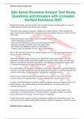 Qlik Sense Business Analyst Test Study Questions and Answers with Complete Verified Solutions 2025