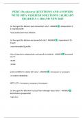 PEBC &lpar;Psychiatry&rpar; QUESTIONS AND ANSWERS WITH 100&percnt; VERIFIED SOLUTIONS &vert; ALREADY GRADED A&plus; &vert; BRAND NEW 2025