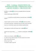 PEBC &ndash; Cardiology &vert; 386 QUESTIONS AND ANSWERS WITH 100&percnt; VERIFIED SOLUTIONS &vert; ALREADY GRADED A&plus; &vert; BRAND NEW 2025