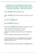 FEDERAL LAW EE PEBC QUESTIONS AND ANSWERS WITH 100&percnt; VERIFIED SOLUTIONS &vert; ALREADY GRADED A&plus; &vert; BRAND NEW 2025