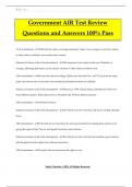 Government AIR Test Review Questions and Answers 100&percnt; Pass