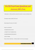BA 300 Final Exam Questions and Answers 100&percnt; Pass