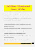 BA 300 Exam &num;2 Questions and Answers 100&percnt; Pass