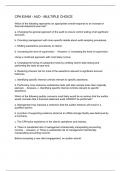 CPA EXAM - AUD - MULTIPLE CHOICE