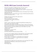 HUBS 1406 Exam Correctly Answered