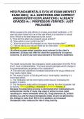 HESI FUNDAMENTALS EVOLVE EXAM &lpar;NEWEST EXAM 2025&rpar; &vert; ALL QUESTIONS AND CORRECT ANSWERSWITH EXPLANATIONS &vert; ALREADY GRADED A&plus; &vert; PROFESSOR VERIFIED &vert; JUST RELEASED