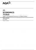AQA AS ECONOMICS 7135&sol;2 Paper 2 The National Economy in a Global Context Mark scheme June 2024                     &period;  