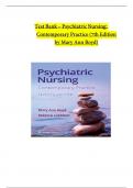 Psychiatric Nursing Contemporary Practice 7th Edition by Ann Boyd Test Bank &vert; All Chapters Explored