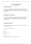 Computer Programming Basics
