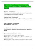 FINC 306 Final Exam Questions with 100&percnt; Correct Answers &vert; Verified &vert; Latest Update