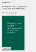Samenvatting Zwaartepunten van het vermogensrecht - 12e editie 2026 &sol; 9789013179163 &sol; Compact en compleet