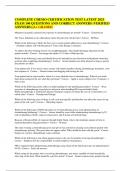 COMPLETE CHEMO CERTIFICATION TEST LATEST 2025 EXAM 100 QUESTIONS AND CORRECT ANSWERS &lpar;VERIFIED ANSWERS&rpar; &vert;A&plus; GRADED&period;