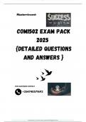 COM1502 EXAM PACK 2025  &lbrace;DETAILED QUESTIONS AND ANSWERS &rcub;
