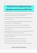 NNAAP CNA Certification Exam Questions and Answers 100&percnt; Pass