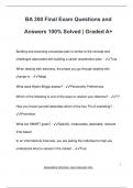 BA 300 EXAM PACKAGE DEAL QUESTIONS AND VERIFIED DETAILED ANSWERS &vert; 100&percnt; GUARANTEED PASS &vert; ALREADY GRADED A&plus;