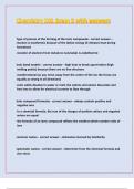 Chemistry 101 Exam 3 with answers