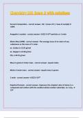 Chemistry 101 Exam 2 with solutions