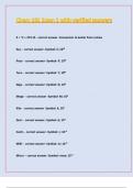 Chem 101 Exam 1 with verified answers
