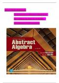 Solution Manual for First Course in Abstract Algebra A&comma; 8th Edition by John B&period; Fraleigh&comma; Verified Chapters 1 - 56&comma; Complete Newest Version