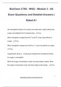 BioChem C785 - WGU - Module 3 - All  Exam Questions and Detailed Answers &vert;  Rated A&plus;