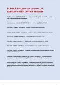 hr block income tax course 1-6 questions with correct answers&period;