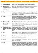 OSHA Basic Orientation Plus Exam Test Questions with Verified Answers