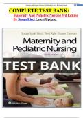    COMPLETE TEST BANK&colon; Maternity And Pediatric Nursing 3rd Edition By Susan Ricci Latest Update&period;