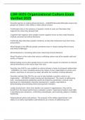 LDR-302S Organizational Culture Exam Verified 2025