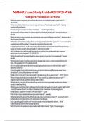 NRFSP Exam Study Guide 9 2025&sol;26 With complete solution Newest 