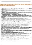 ZABBIX CERTIFIED SPECIALIST DAY 2 &vert; 90&plus; ACTUAL QUESTIONS & ANSWERS &vert; GRADED A&plus;&vert; NEW&excl;&excl;&excl;