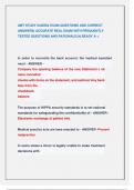 AMT STUDY GUIDE& EXAM QUESTIONS AND CORRECT  ANSWERS&vert; ACCURATE REAL EXAM WITH FREQUENTLY  TESTED QUESTIONS AND RATIONALE&vert;ALREADY A &plus;&period;