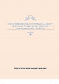 NUR 635 PHARMACOLOGY FINAL EXAM STUDY QUESTIONS WITH CORRECT ANSWERS GUARANTEED PASS &vert; RATED A&plus;