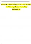 Test Bank for Clinical Reasoning Cases in Nursing&colon; 8th Edition by Mariann M&period; Harding