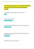 PA Cosmetology Exam &lpar;Latest 2025&rpar; Questions  And Answers At Top Score Guaranteed A  Graded