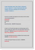 CLIENT CENTERED CARE FINAL EXAM &lpar;3 VERSIONS &rpar; ACTUAL COMPLETE 90 REAL EXAM QUESTIONS AND  CORRECT DETAILED ANSWERS WITH RATIONALES  &vert;ALREADY GRADED A&plus; &period;