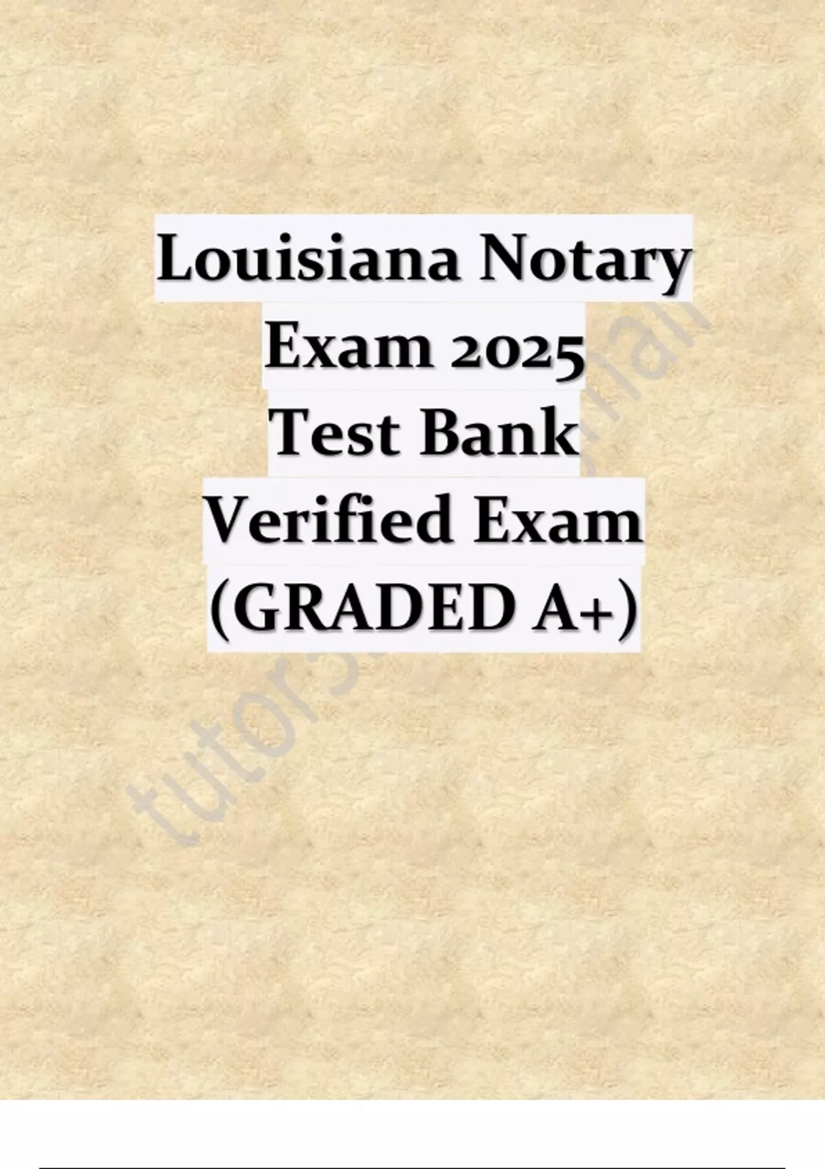 Louisiana Notary Exam 2025 Test Bank Louisiana Notary Stuvia US louisiana-notary-exam-2025-test-bank-louisiana-notary-stuvia-us