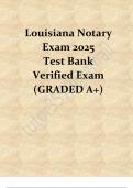 Louisiana Notary Exam 2025 Test Bank