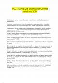 XACTIMATE 28 Exam With Correct Solutions 2024